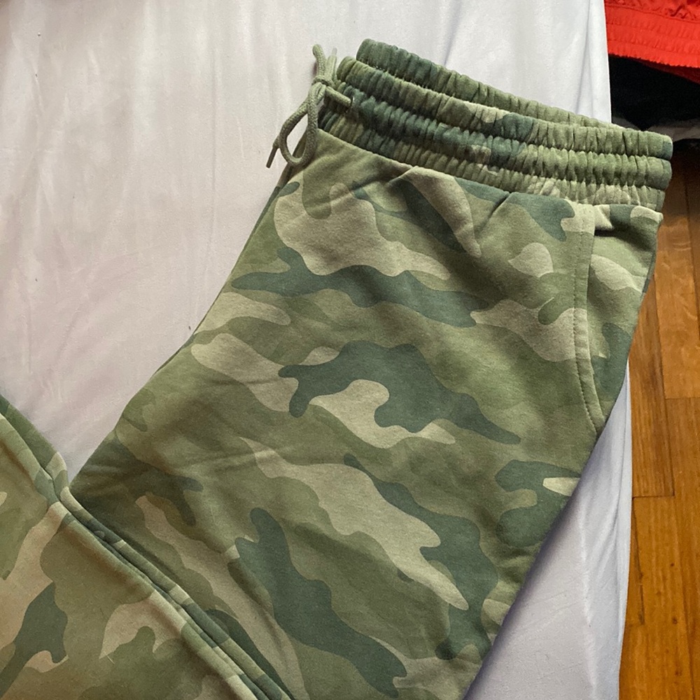 Camo green joggers